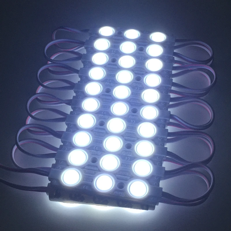1000 шт инъекции супер светодиодный модуль с объективом SMD5730 DC12V 3 LED 1 5 W 160lm IP65 75 мм * 15