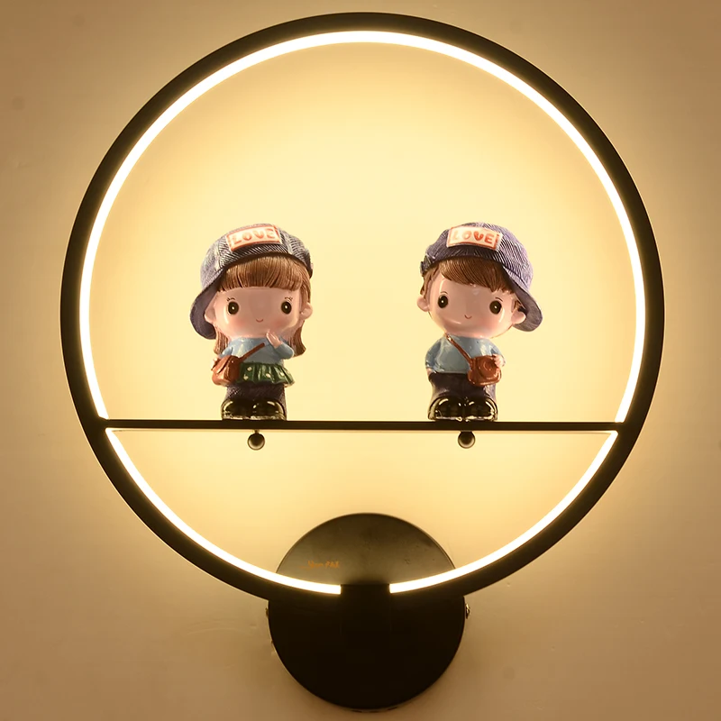 

18w LED Wall Lamps boy and girlsModern Creative Bedroom Beside Light Indoor Living Room Dining Room Corridor Lighting Decoration