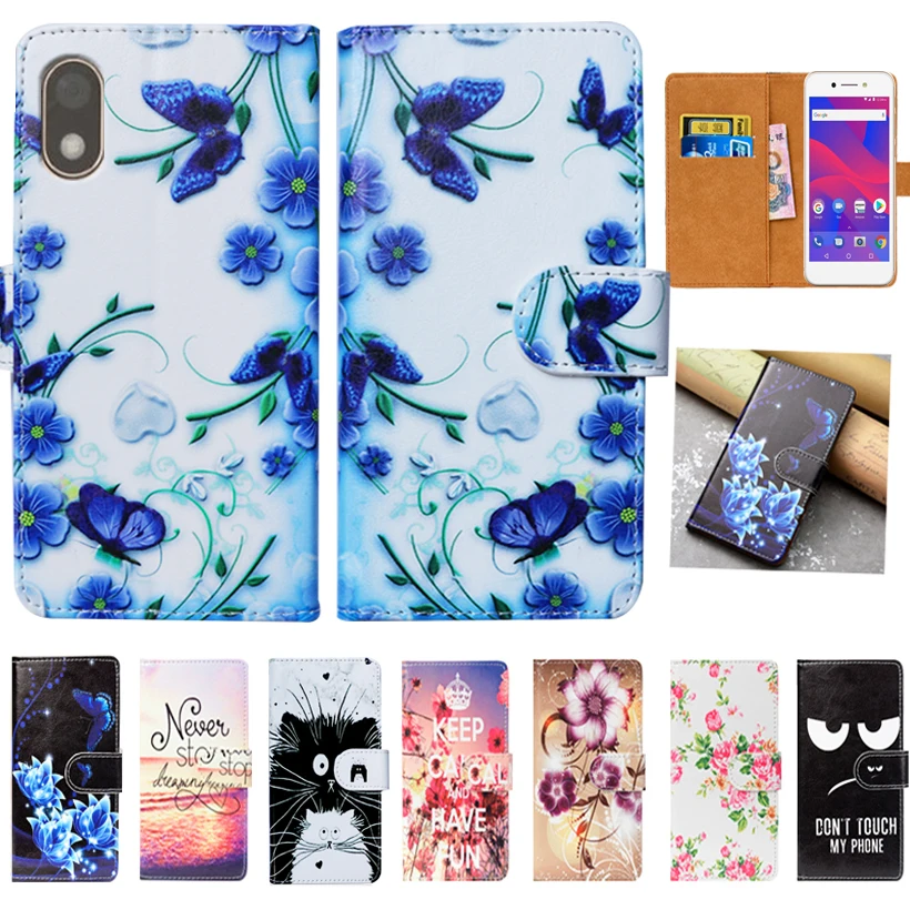 

Wallet Case For DEXP B450 Case High Quality PU Leather 5.0" Print Flip Cover Book Case For DEXP B450 Phone Bag