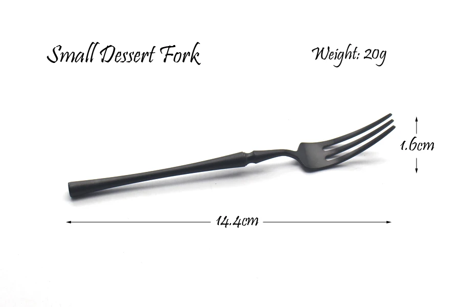 Черный набор столовых приборов 304 нержавеющая сталь нож для масла Десертная Вилка Западная столовая посуда набор кухонных принадлежностей