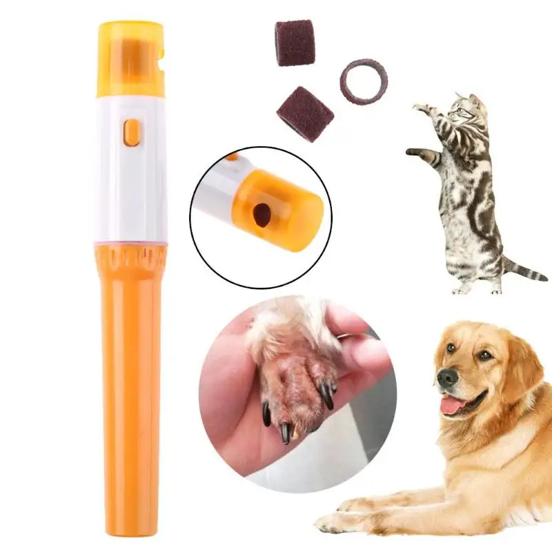 Электрические безболезненные кусачки для ногтей для домашних животных для собак, кошек, домашних животных, лапы для ногтей, ножницы-триммер, набор для ухода за домашними животными