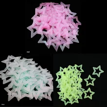 Детская комната 40 шт. спальня потолок светится в темноте светящиеся флуоресцентные домашний Декор 3D звезды наклейки на стену