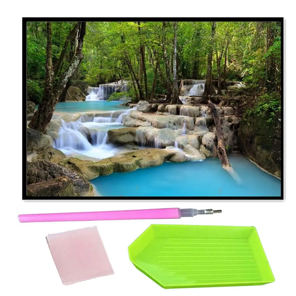 

Full Drill Round Diamond 5D DIY Diamond Painting 30X48cm Scenery Embroidery Cross Stitch Kit Home Wall Decor Craft Wedding Decor