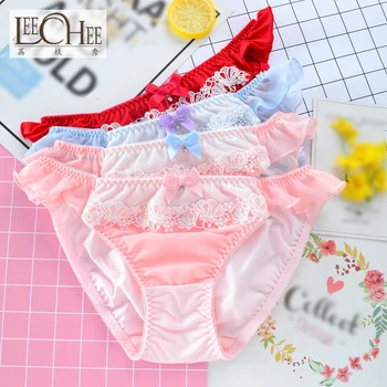 

Japanese single Japanese new student girl underwear milk silk water soluble lace low waist college women's underwear