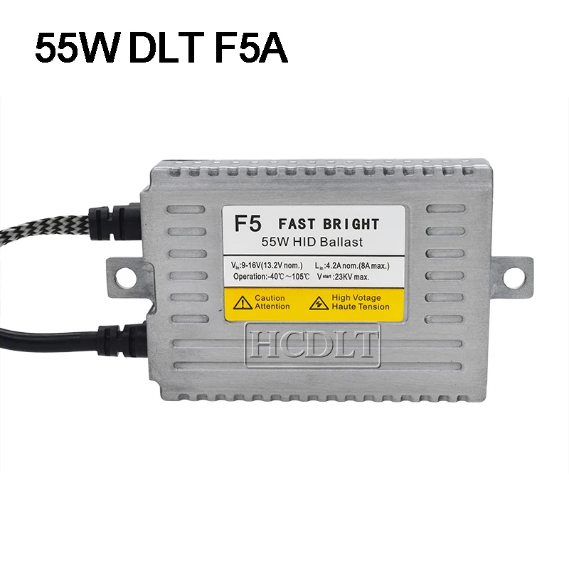 HCDLT AC 55W F5 Fast Bright DLT Xenon HID Ballast Quick Start Slim Ballast Reator For Kit Xenon H1 H7 H11 D2H HID Headlamp Kit (15)