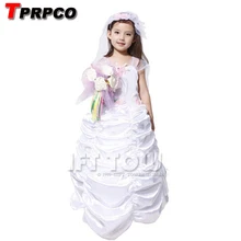 TPRPCO/Детские свадебные костюмы невесты для девочек; фантазийное платье; карнавальные костюмы на Хэллоуин; NL159
