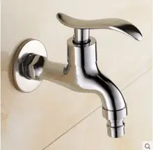 Envío Del honorario Chrome Bibcocks Lavadora grifo grifo jardín Grifo de Latón Baño montado en la Pared baño mezclador de agua Al Aire Libre
