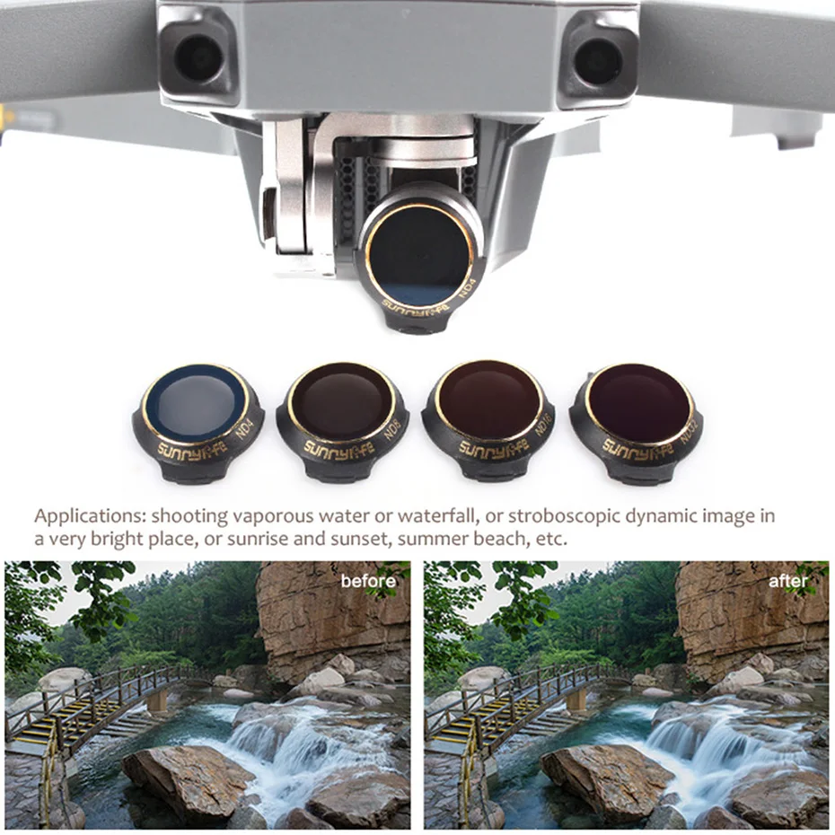 Фильтры для дрона Mavic Pro UV CPL ND 4 8 16 32 фильтры камеры DJI многослойное покрытие пленки