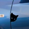 Black Cat Face Peeking Motorcycle Car Stickers Window Decals Love Heart Labrador Heartbeat Auto Decors Car Sticker ► Photo 2/3