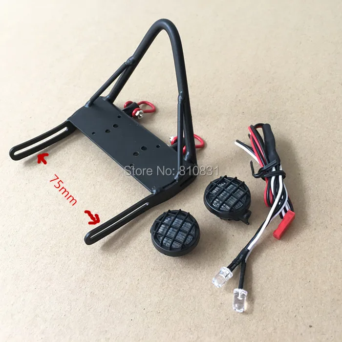 Rc Car Part Axial SCX 10 Jeep Front Bumper -in Parts