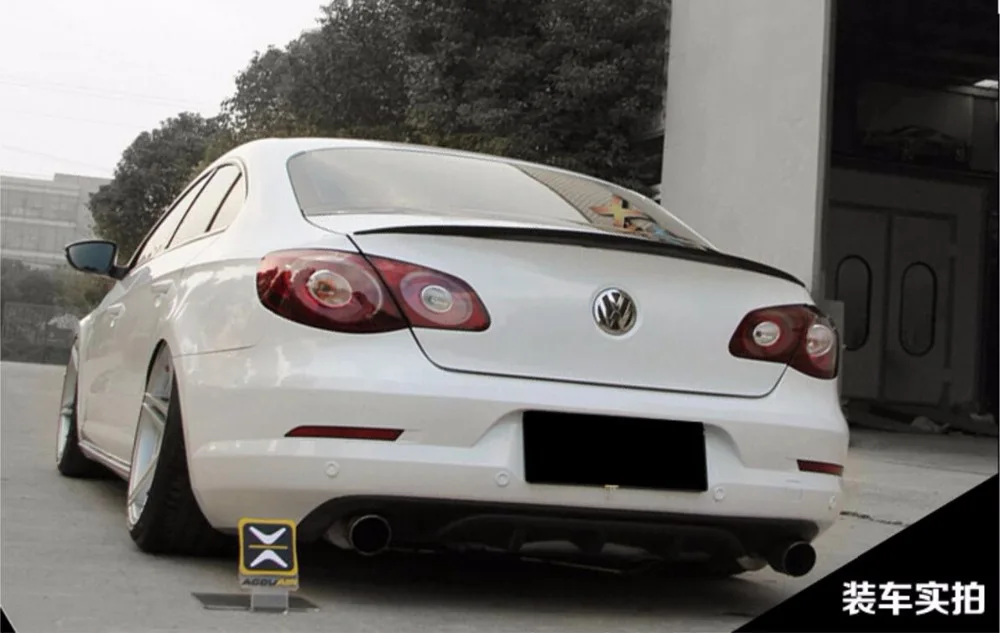 JINGHANG углеродное волокно заднее крыло багажника выступ Спойлеры подходит для Vw Volkswagen CC 2009
