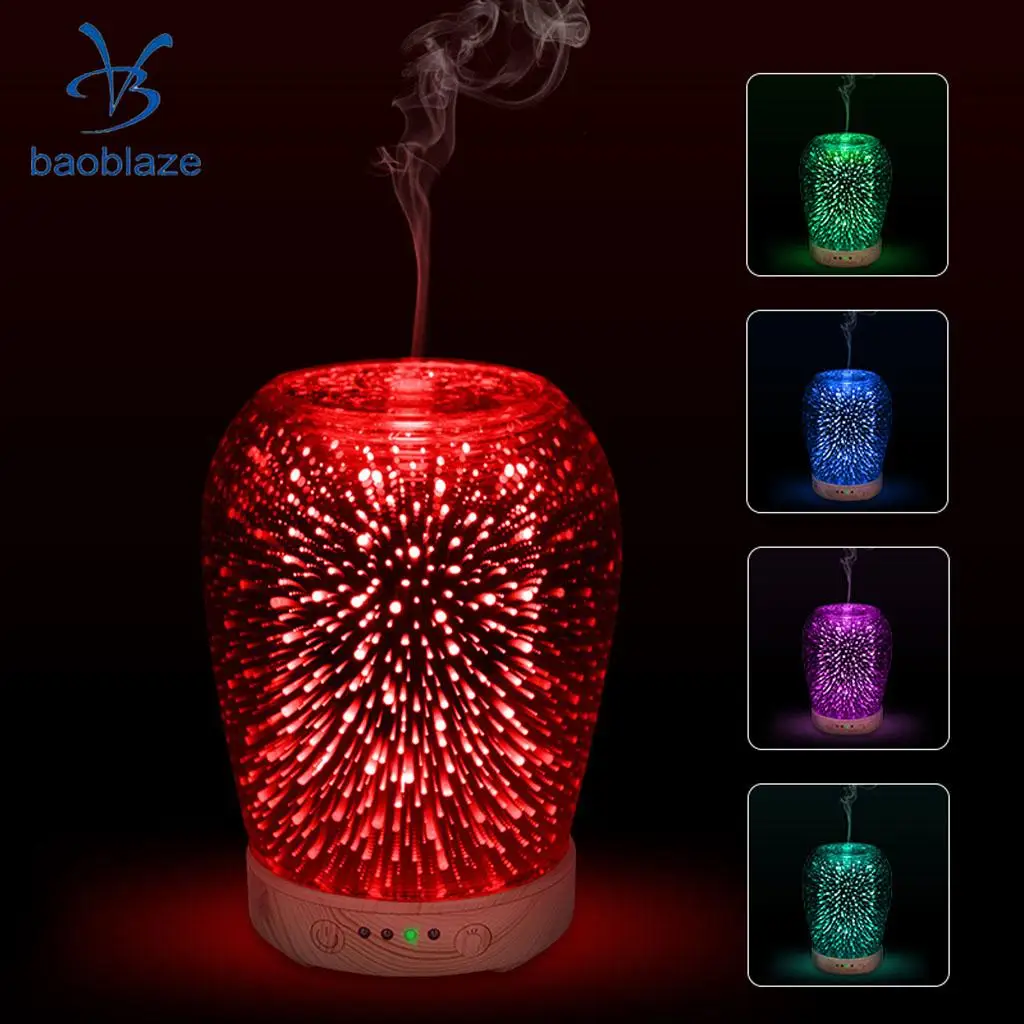 

Cool Mist Humidifier Air Purifier Sprayer Humidifying Output Unit 7-Color EU Plug