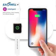 2 in 1 Wireless Charger For iPhone 8 Plus X For APPLE Watch 1 2 3 Wireless Rapid Charging Dock Pad for Samsung Galaxy S6 S7 S8+