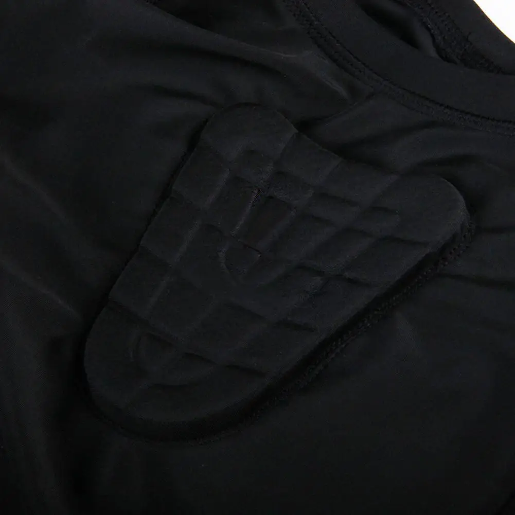 Спортивная Защитная футболка для защиты плеч и спины, защитный ребристый костюм для защиты грудной клетки, детский спортивный костюм для мальчиков