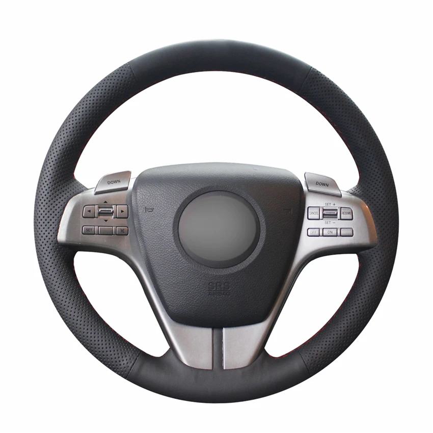 Черный Micro волокно кожаный руль автомобиля Обложка для Mazda 6 Atenza 2009 2010 2011 2012 2013 Интимные аксессуары