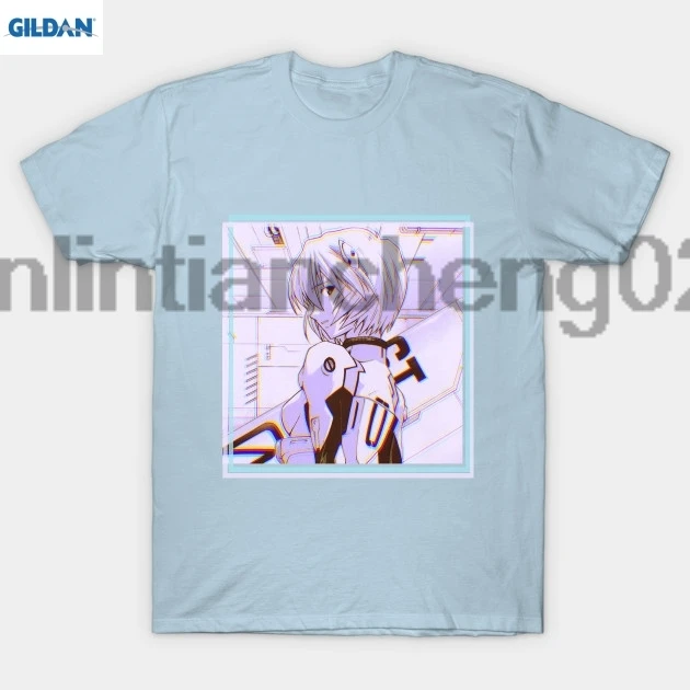 GILDAN Ayanami Rei T Shirt-in T-Shirts from Men's Clothing
