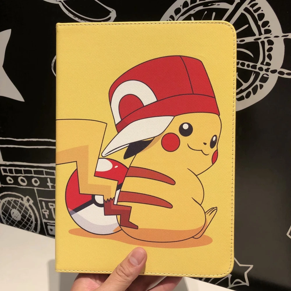 

For iPad Mini 123/4/5 Case Cartoon Pokemons Pikachus Leather Silicone Soft Back Cover for iPad Air/Air2 Pro ipad 2017/2018 Case
