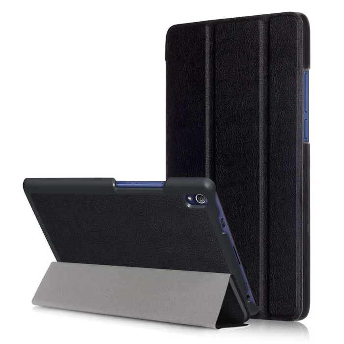 

Tempered Glass Screen Protector + PU Stand Cover Case for Lenovo Tab 3 8 Plus 8703 8703x TB-8703F TB-8703N (TAB3 8 Plus) Tablet