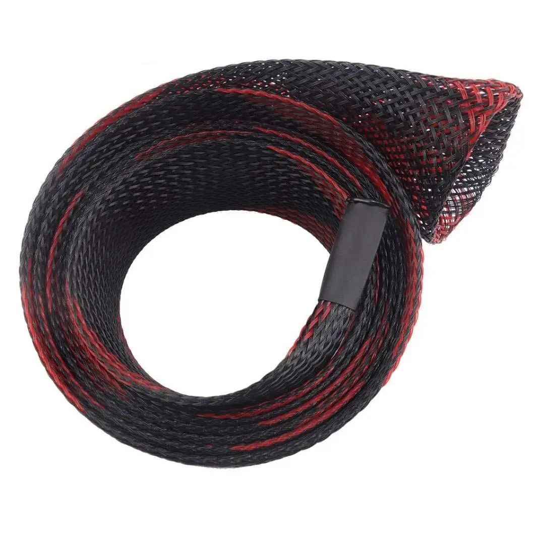 Fishing Rod Cover Rod Braided Strap Reel Cover Glove Protector (Black