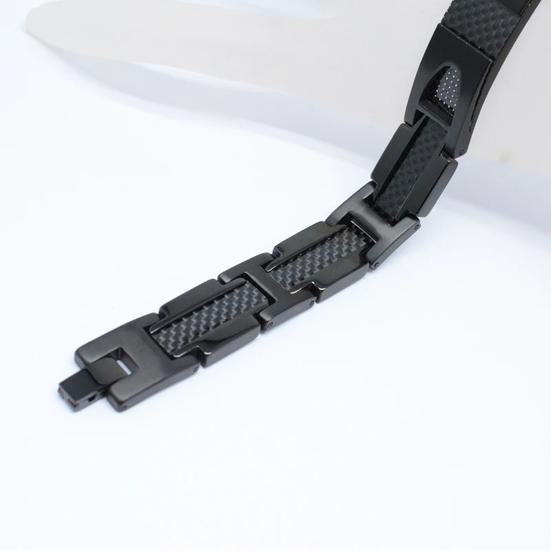 Pаспродажа Целебный мужской браслет Tianium, цепочка из углеродного волокна, магнитный браслет и браслет 4 Ele, мужской ts, забота о здоровье, терапия, роскошн...