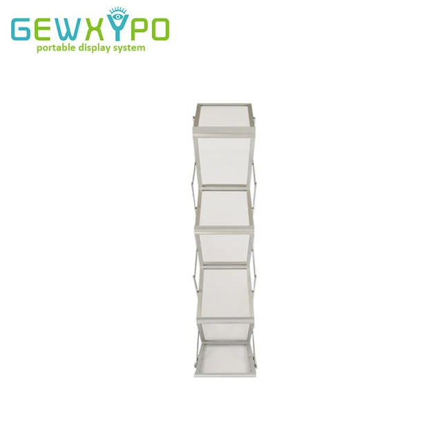 Trade Show Booth A4 Folding Acrylic Display Brochure Stand With Hard Trade Show Booth A4 Folding Acrylic Display Brochure Stand With Hard Case Exhibition Literature Holder Portable Catalog Rack