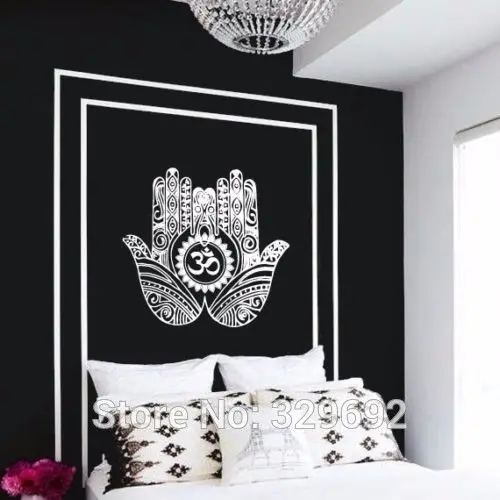 

Arabic Islamic Hamsa Hands Wall Sticker DIY Removable Art Home Decor de parede adesivo Vinyl Wall Decal For Bedroom