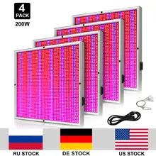 4 шт./партия 2009 светодиодов растущая лампа AC85 265V Красный Синий 200 Вт Гидропоника в закрытом помещении растительный свет Выход Высокое качество цветы