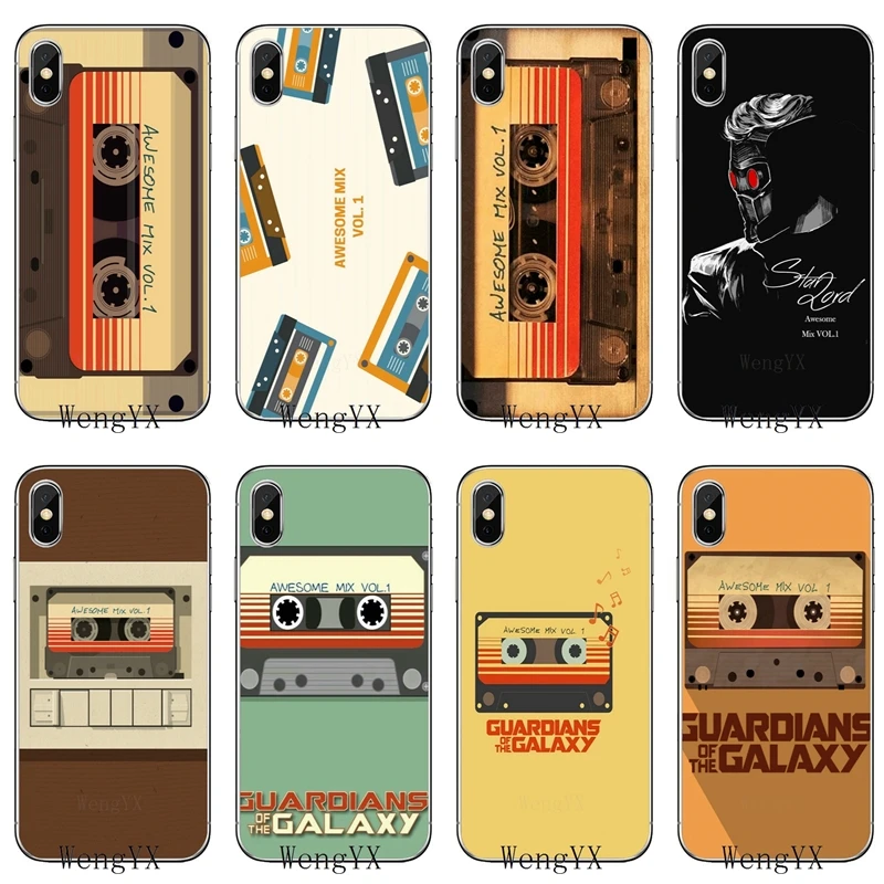 

Soft phone cover case For Samsung Galaxy J3 J5 J7 A3 A5 A7 2015 2016 2017 2018 Guardians of The Galaxy Awesome Mix Vol 1
