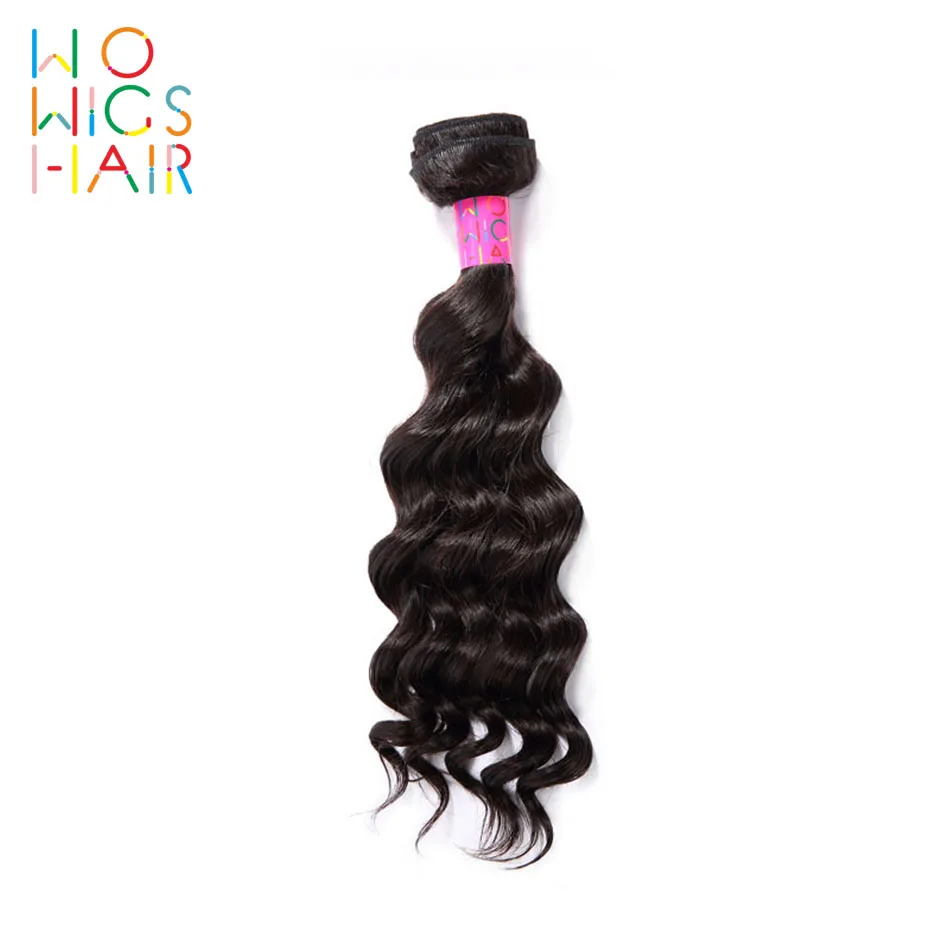 

WoWigs Hair Deep Wave Brazilian Remy Hair 100% Human Hair Weaving 1/3/4 PCS Free Shipping Natural Color