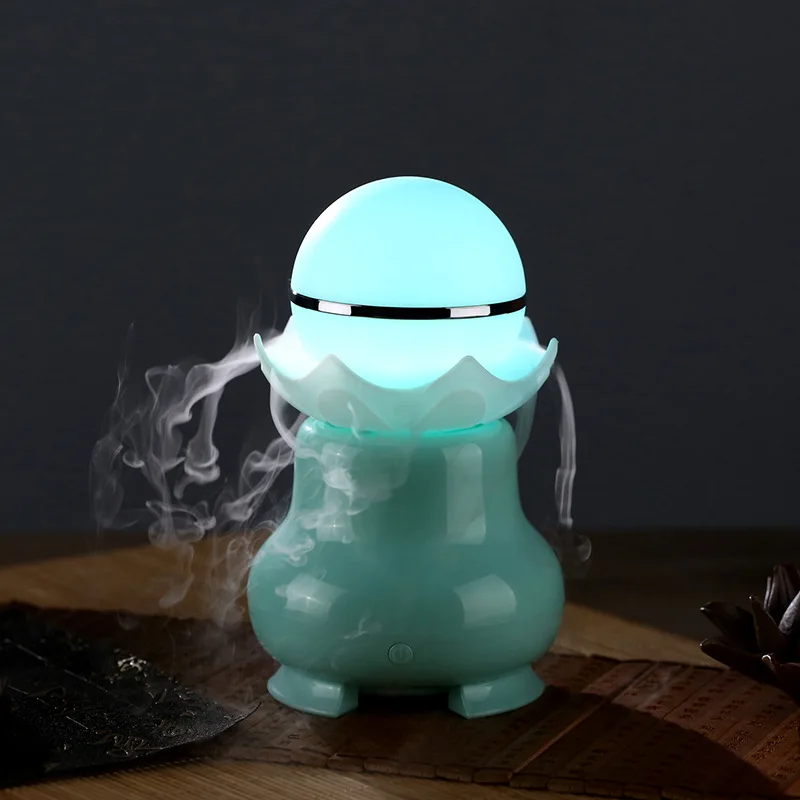 

New Design Night Luminescent Pearl Aromatherapy Humidifier Home Office Desktop USB Ultrasonic Aroma Humidifier Diffuser with LED
