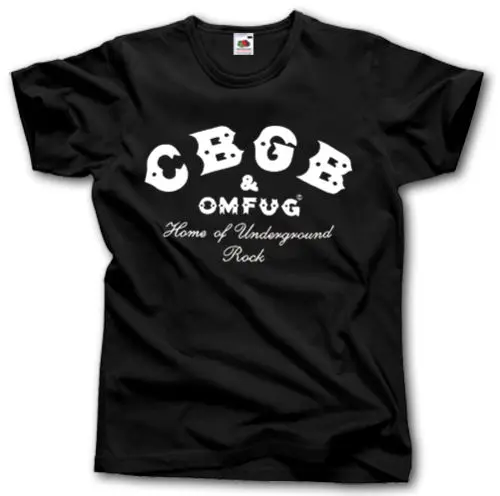 CBGB OMFUG Нью-Йорк Главная подземных футболка S-XXXXXL панк-рок-клуб RAMONES | Мужская одежда