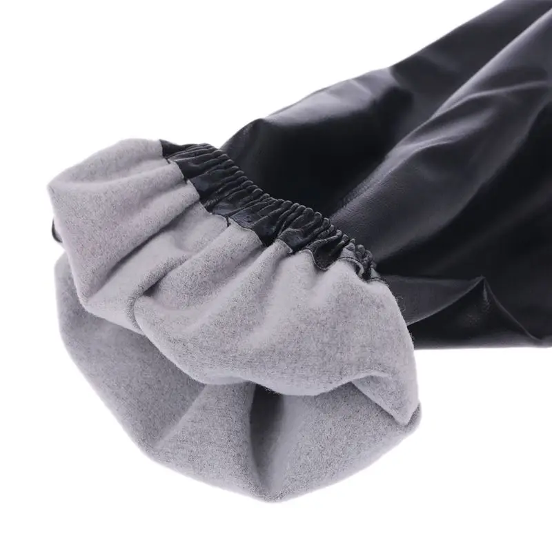 

1 Pair Waterproof Oilproof Arm Sleeves Covers Faux Leather Oversleeves Sleevelets Kitchen Tool