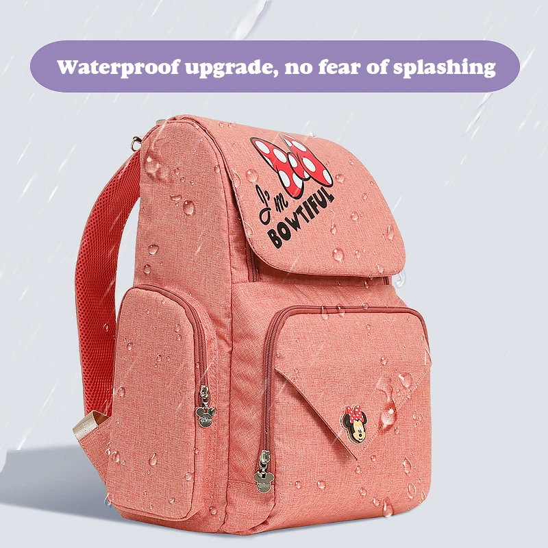 Disney Bottle Feeding Insulation Mummy Bag Oxford Cloth Diaper Storage Bag Backpack Fashion Waterproof Large Capacity Diaper Bag