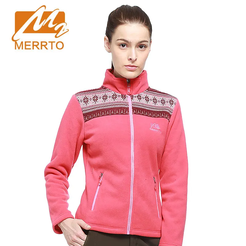 Merrto المرأة الصوف الملابس المشي يندبروف الدفء الحراري التخييم متعددة الوظائف الجري الرياضية