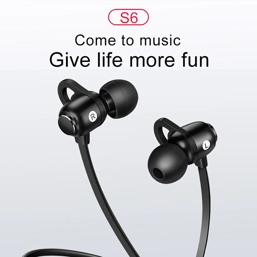 Uonipow Bluetooth Earphone Sports Wireless Headphones Stereo Magnetic Bluetooth Headset For Smartphone Android IOS