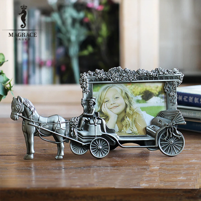 Classic Horse Carriage Photo Frames for Picture European Foto Frame