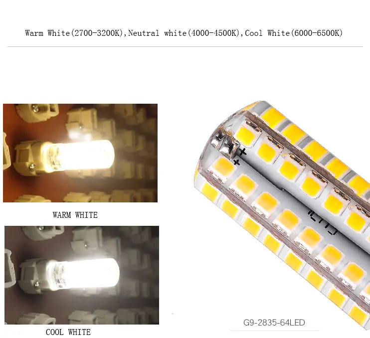 4w g9 led lamp warm white natural white cool white