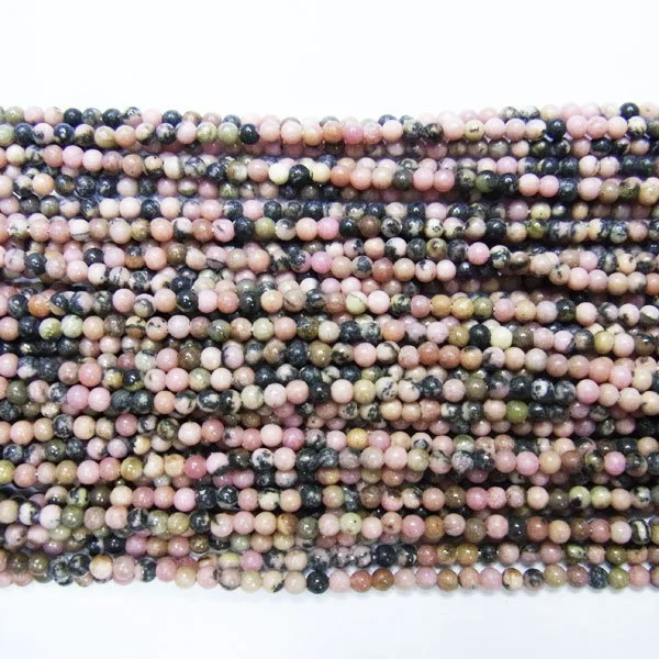 

2017 Time-limited Limited 2mm Rhodonite Semiprecious Semi Precious Stone Strand 15''l Jewelry Supply Wholesale