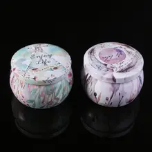 1 шт. Ретро круглая жестяная коробка для хранения чайных конфет Ювелирная Монета Чехол для хранения подсвечник свадебный подарок для вечеринки-Случайная