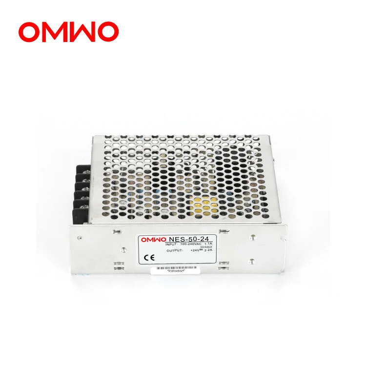 OMWO NES-50-5 5V10A NES-50-12 12V4. 2A NES-50-15 15V3. 4A NES-50-24 24V2. Один выход импульсный источник питания |