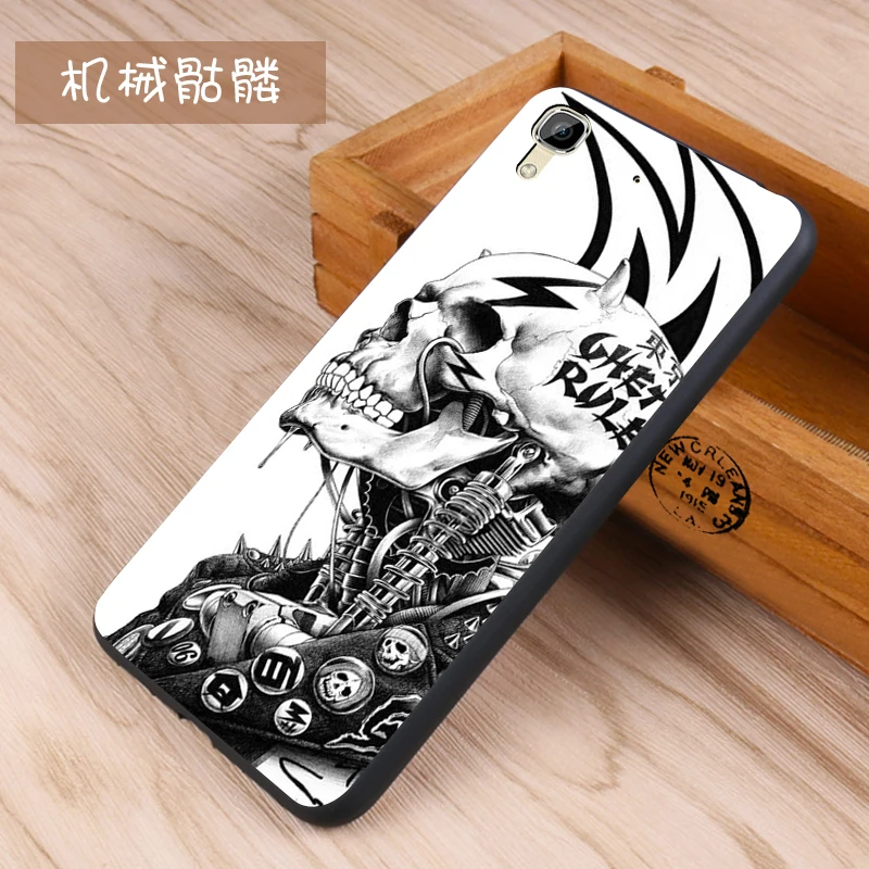 Huawei Y6 Case Original Cover for Huawei Y6 Case Bag y6 Cover Skin Wolf Fish Skull Fundas 100% 23