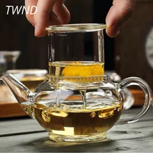 200CC стеклянный чайник с фильтром Китайский кунг-фу креативный чайник, посуда 11,2