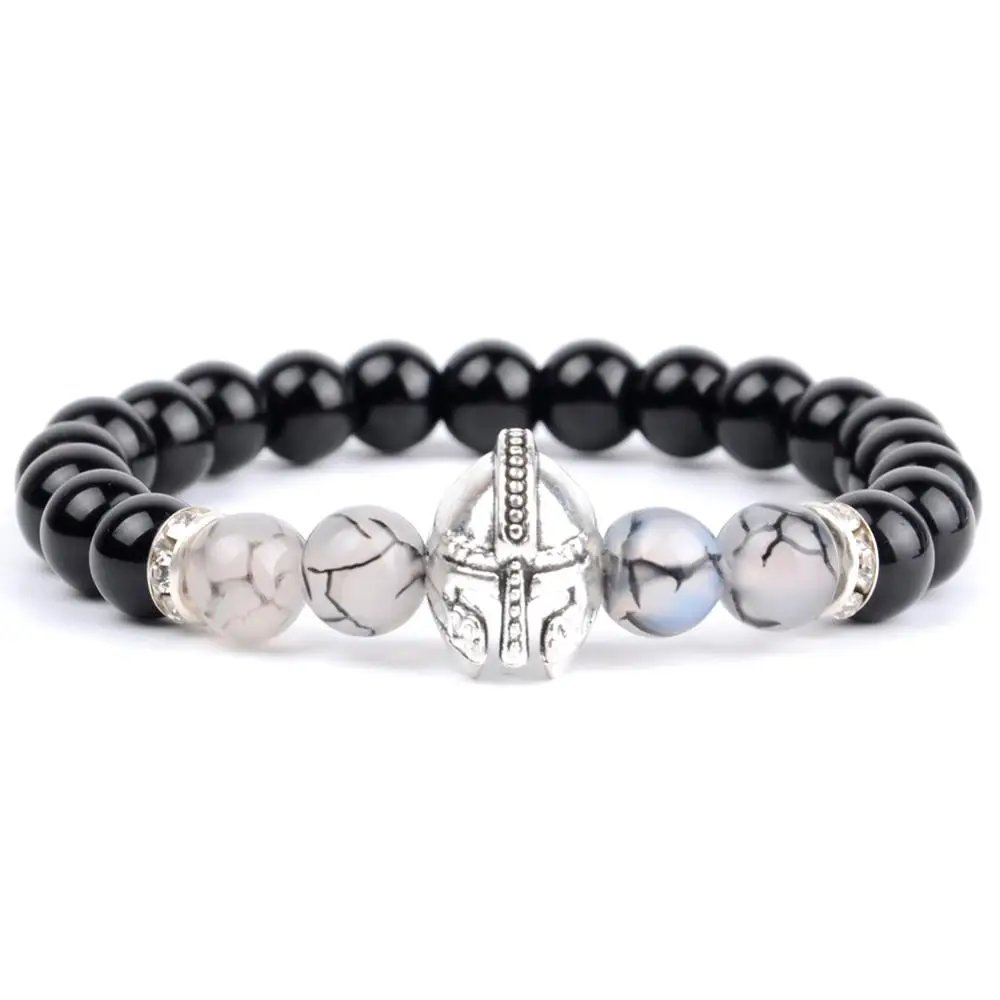 Модный браслет для мужчин Будда из натурального камня Fatima очаровательные браслеты& браслеты для женщин мала-Йога ювелирные изделия подарки дропшиппинг - Окраска металла: 12