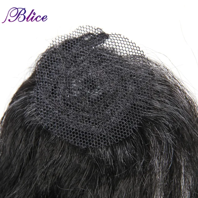 Blice Synthetic Hair Extension 14"16"18" Hair Weaving Kanekalon Pure Color Hair Bundles For Women Yaki Straight 5PCS/Pack 4