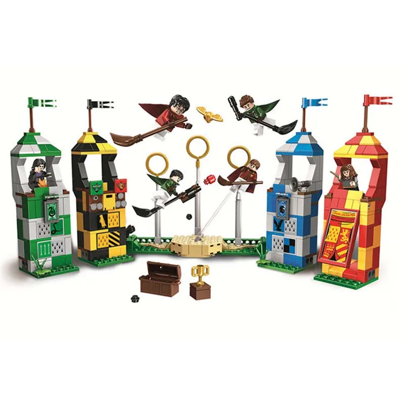 

New Harry Potter Movie Quidditch Match Building Kit Blocks Toys For Children Festival Gift Compatible With Legoings 75956