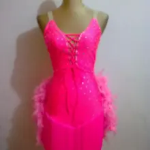 Стиль Костюмы для латинских танцев пикантные Блестки Перо конкурс латиноамериканских танцев платье для детей леди латинские танцевальные платья s-xxxl