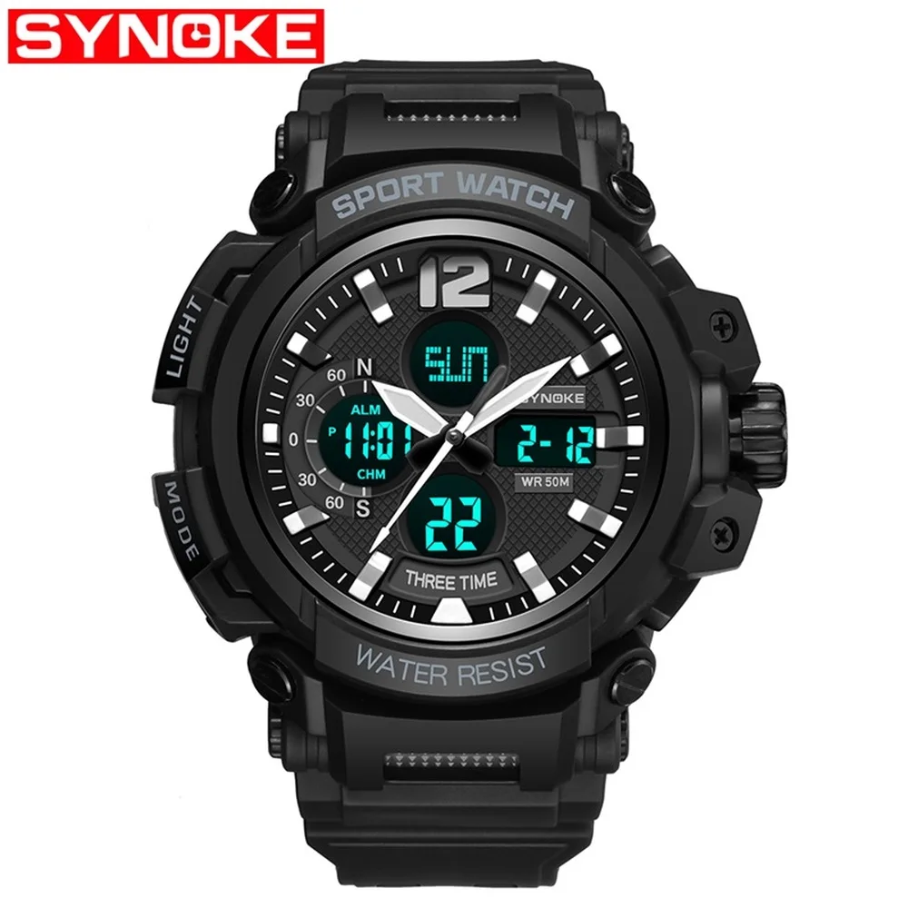 

SYNOKE G Waterproof Alarm Mens Watches Top Brand Luxury S-SHOCK Digital Led Sports Watch Men Clock Wristwatch Relogio Masculino