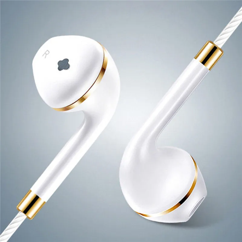 

SOONHUA 3.5mm Wired Sports Earphone In-Ear Stereo Music Earbuds Headset With Handsfree Microphone For Cell Phone Computer MP3
