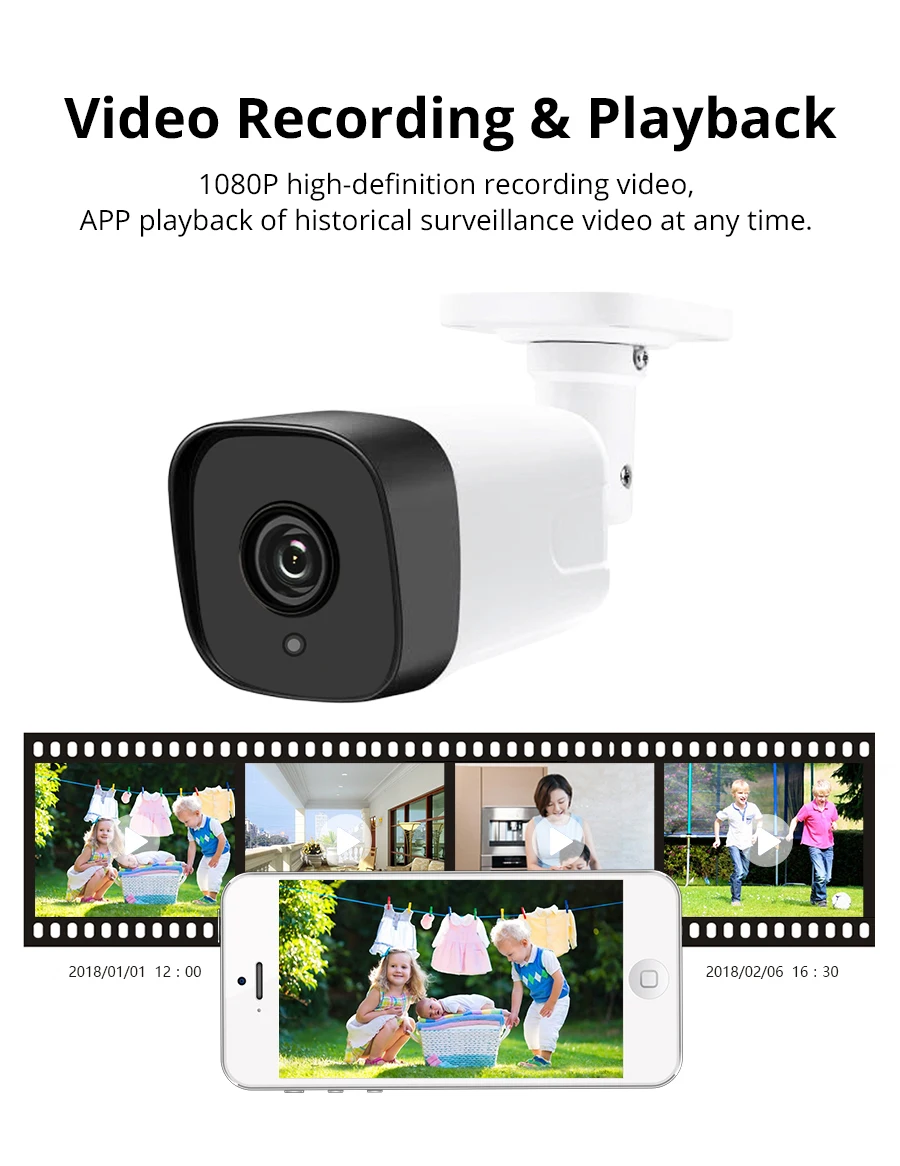 Tuya WiFi CCTV камера IP65 водонепроницаемая наружная Интерком работающая с Alexa Echo Show Умный дом Охранная сигнализация