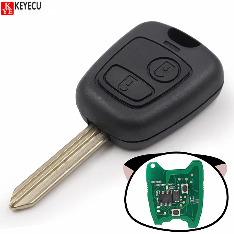 Keyecu-llave Remota De Coche Kydz, 2 Botones, 433mhz, Para Peugeot Partner  Expert Boxer + Sx9 Sin Cortar, Hoja En Blanco Con Chip Id46 - Llaves Para  Coches - AliExpress